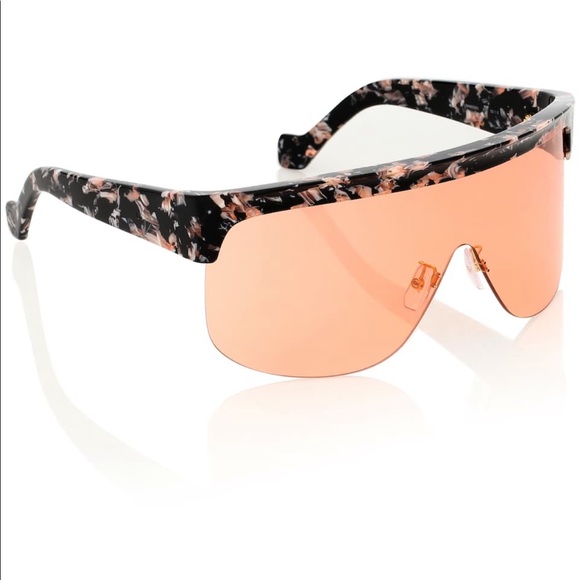 Loewe ‘Show’ Rose Pink Shield Tortoise Sunglasses main image 9